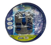 KIT TUBO IRRIGAZIONE GIARDINO MAGICO 1/2 15 METRI COMPLETO DI RACCORDI RAPIDI