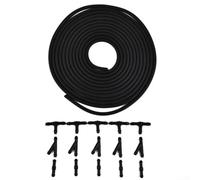 Kit Tubo Lavavetri per Parabrezza 5m con Connettori in Plastica | Diametro interno 4.3mm Diametro 6.8mm per facile da installare molti veicoli