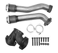 Kit tubo muggito su un turbo di scarico in acciaio inossibile kit tubi muggito per la Powerstroke 7.3L 1994 1995 1996 1996 1997
