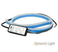 Kit Tubo Neon Striscia Led Auto 60cm Freccia Sequenziale Arancione e DRL Luce Di