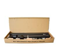 Kit tubi fumisteria scarico fumi per canna fumaria stufe a pellet da 80 mm