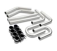 KIT TUBO RIGIDO FMIC CONVERSIONE INTERCOOLER TURBO UNIVERSALE 2,25" 57MM