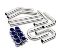 KIT TUBO RIGIDO INTERCOOLER TURBO UNIVERSALE IN SILICONE DA 2,5" 63 mm