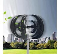 Kit turbina eolica da 2000 W con generatore Maglev, Mulino a Vento Verticale a 5 Pale, soluzioni di Alimentazione Fuori Rete per casa e Industria, Include regolatore di Carica (12 V)