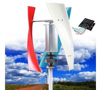 Kit turbina eolica verticale, 14000 W, 12 V/24 V/48 V/110 V/220 V con controller per applicazioni energetiche industriali