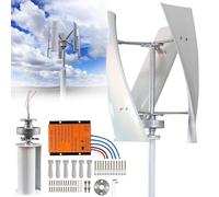 Kit turbina eolica verticale da 7000 W - Generatore magnetico permanente a 3 pale con controller per uso domestico - Efficiente sistema eolico da 24 V per energie rinnovabili