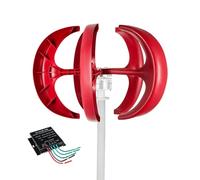 Kit turbina eolica Verticale per casa e Barca - Avvio a Bassa velocità del Vento, Include Controller, Soluzione energetica rinnovabile efficiente per Camper e Vita Fuori dalla Rete elettrica