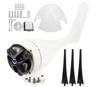 Kit Turbine Eoliche di Piccole Dimensioni 800W Funzionamento Silenzioso ad Alta Efficienza di Alimentazione a Energia Rinnovabile per Ricarica Domestica Marina con 3 Pale in (24V)