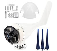 Kit Turbine Eoliche di Piccole Dimensioni 800W Funzionamento Silenzioso ad Alta Efficienza di Alimentazione a Energia Rinnovabile per Ricarica Domestica Marina con 3 Pale in (24V)