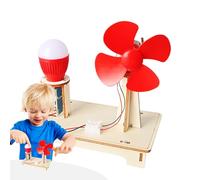 Kit turbine eoliche in legno - Progetto scientifico fai da te, modello educativo eolico | Giocattolo da costruzione manuale per bambini di età compresa tra 7 e 14 anni