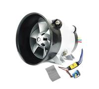 Kit Turbo Intercooler Intercooler raffreddato Ventola boost per aspirazione aria compressore turbo elettrico per auto 12V con ESC senza spazzole 40A Raffreddatore aria turbo Radiatore intercooler