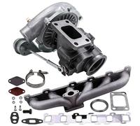 Kit turbocompressore e collettore universale compatibile con Safari Patrol 4.2L TD42 GQ Y60 Y61 Include guarnizione(Turbo manifold)