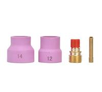 Kit ugelli gas metano 2-4 mm, ugelli gas GPL, ugello ceramico per saltura argon, compatibile torce WP 9 20 25, portelettrodo e connettore inclusi