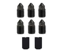Kit ugelli in acciaio temprato per Bambu Lab X1/P1 Serie, 0.2/0.4/0.6 mm, acciaio ad alta durezza e ugelli resistenti all'usura, calzino in silicone per X1/X1C/X1E/P1P/P1S/Upgrade Kobra 3/Kobra S1