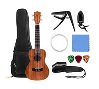 Kit Ukelele Ukulele principianti 23 Pollici Concerto Acustico Ukulele Body Engineering In Legno Bridget Bridge Bridge Aprire String Tuner