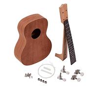 Kit Ukelele Ukulele principianti 23 pollici incompiuto FAI DA TE Ukulele Kit Uklele Compensato Body Body Okoume Solid Wood Uke Neck Style Style Sintonizzatori per principianti (Size : 21 inches)