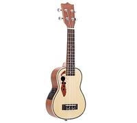 Kit Ukelele Ukulele principianti Acoustic Ukulele Abete 21" Ukulele15 Fret 4 Corde Chitarra Mini Con Built- in EQ. Strumento Musicale A Corda Di Pick-up (Color : Brown)