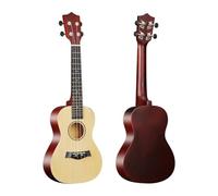 Kit Ukulele Acustico Ukulele Da 23 Pollici Con Corde Per Borsa Tracolla Ponte Ago Capo Pick Accordatore Tutto In Tiglio Per Principianti Ukes con Kits(Wood)