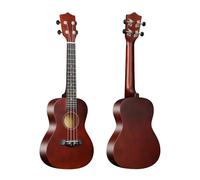 Kit Ukulele Acustico Ukulele Da 23 Pollici Con Custodia Tracolla Perno Ponte Pitch Shifter Pickup Accordatore Panno Tiglio(Coffee)