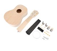 Kit Ukulele Fai Da Te 21'', Set Completo Per Bambini, Legno Non Verniciato, Gioco Educativo Manuale - Materiali Sicuri, Facile Assemblaggio, Ideale Per Famiglie