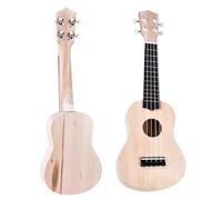 Kit ukulele fai da te da 21 pollici, 4 corde ukulele crea il tuo kit fai -da -te soprano hawaii strumenti accessori per chitarra hawaii lavoro manuale con strumenti di