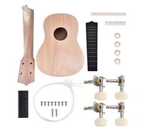 Kit ukulele fai da te da 21 pollici, set da costruzione ukulele in legno a 4 corde non finito per pittura, disegno, scrittura sul corpo, facile assemblaggio