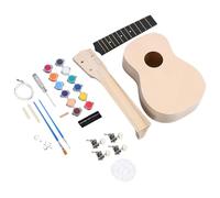 Kit ukulele per principianti, kit ukulele costruisci il tuo - Kit ukulele in legno per principianti | Kit pacchetto per principianti per adulti, strumenti di installazione Strumento hawaiano con tasti