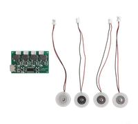 Kit umidificatore fai da te da 5 V, modulo per creare nebbie con 4 spruzzi, circuito nebulizzatore da 108 kHz, per casa, acquario e giardino, verde (C)