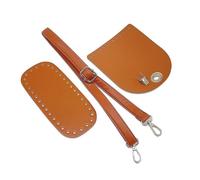 Kit Uncinetto Fai da Te per Borsa a Tracolla in Tessuto - Set con Fondo in Pelle e Accessori Hardware per Zaino - Borsa Fatta a Mano (Color : Brown)