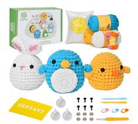 Kit Uncinetto per Principianti, Kit Animali All'Uncinetto, Kit Uncinetto Princip