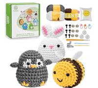 Kit Uncinetto Principianti,Kit Crochet Animale Carino,Set Uncinetto Per Principianti,Ci Sono Video Tutorial Chiari E Completi Su Come Lavorare All'Crochet,Amigurumi Kit Principianti Italiano