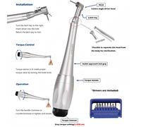 Kit Universale per Impianto Dentale Chiave Dinamometrica Contro Angolo 16Inserti