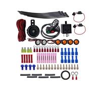 Kit Universale per Indicatori di Direzione ATV UTV, Interruttore A Pollice Sul Manubrio con Luci A LED, Relè Lampeggiante, Sistema di Cablaggio per