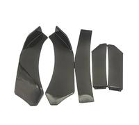 Kit Universale Per Paraurti Anteriore Auto 5 Pezzi Spoiler Splitter Paraurti In ABS Splitter Labbro Canard Accessori Universali Auto(Black)