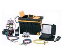 Kit universale per vuoto e carica con gruppo manometrico e bilancia 100 kg CADDY 100