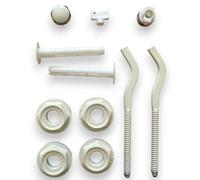 Kit universale tappi e riduzioni per radiatore in alluminio 1” x 3/8 o 1” x 1/2, completo di mensole, tasselli e chiave spurgo termosifone material:KIT DA 1/2'