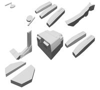 Kit Upgrade Galaxy X Class Star Trek per Miniature Attack Wing Stampato 3D