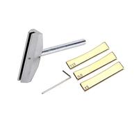 Kit Utensile Pressafreddo per Chitarra Elettrica e Basso R151 | Inserto in Acciaio al Carbonio, Tre Raggi per Tastiere Curve, Chiave Inclusa