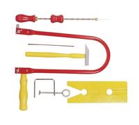 Kit utensili da traforo in blister con 12 lame di ricambio