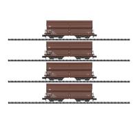 Minitrix 18271 Set 4 Vagoni Aperti Tal 963 con Tetto Ribaltabile DB Nuovo 1:160