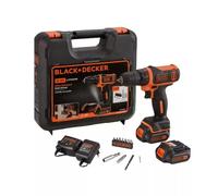 KIT VALIGETTA TRAPANO AVVITATORE A BATTERIA BLACK+DECKER "BDCDD12KB-QW" 2 BAT...