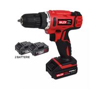 KIT VALIGETTA TRAPANO AVVITATORE A BATTERIA VALEX "FAMILY-TECH 218" 2 BATTERI...
