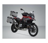 SW-Motech Set Adventure TRAX ADV - Argento. BMW F 750/800/850 GS. Cremagliera in plastica.