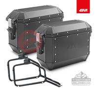 KIT VALIGIE LATERALI GIVI TREKKER ALASKA NERO 36L BMW F 650 GS 2008-2017