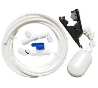 Kit valvola a galleggiante per tubo da 1/4 "per tubo RODI System Tubing OD Push to Connect Raccordo Adattatore per acqua Valvola a sfera Valvola a galleggiante Kit valvola a sfera+L+I+T Tipo+5 metri/16 piedi Tubi (6PCS)
