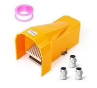 Kit valvola a pedale pneumatica TAILONZ PNEUMATIC 1/4 “BSP 5 vie 2 posizioni filettate in gomma Controllo pressione antiscivolo 4F210-08G con raccordi pneumatici da 6 mm con schermo protettivo