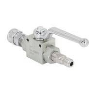 Kit valvola a sfera ad alta pressione 3/8' maschio plug, 4500 PSI, connettore rapido