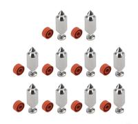 Kit valvola a spillo galleggiante per 398188 Carburatore Revisione metallo Float Bowl Camera Componenti per modelli di motore 93400 129H00 Strumenti di riparazione trattore 10 set