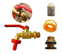 Kit Valvola Butt Acqua Giardino con Ingresso OD da 1 Pollice e Uscita Filettata