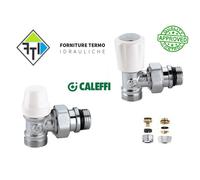 KIT VALVOLA + DETENTORE 1/2 + ADATTATORI CALEFFI PER Radiatori Caloriferi